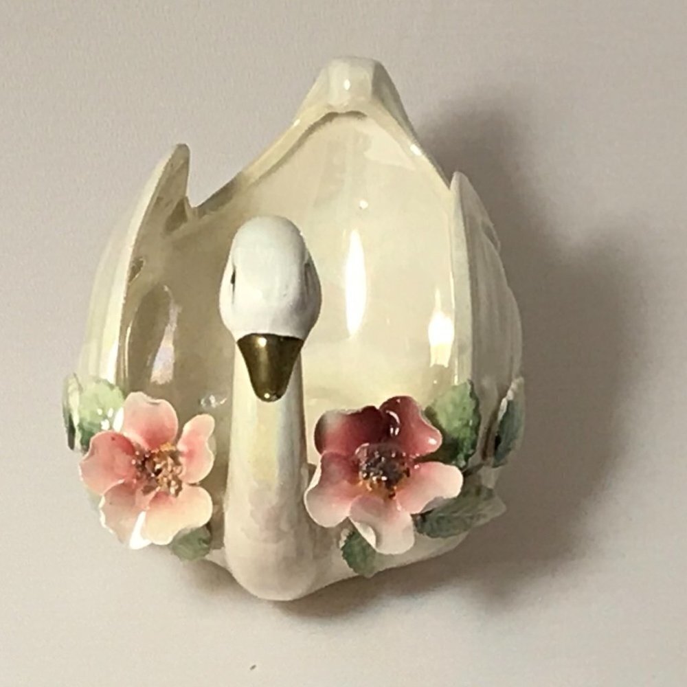 Japan Luster Trinket Dish Swan